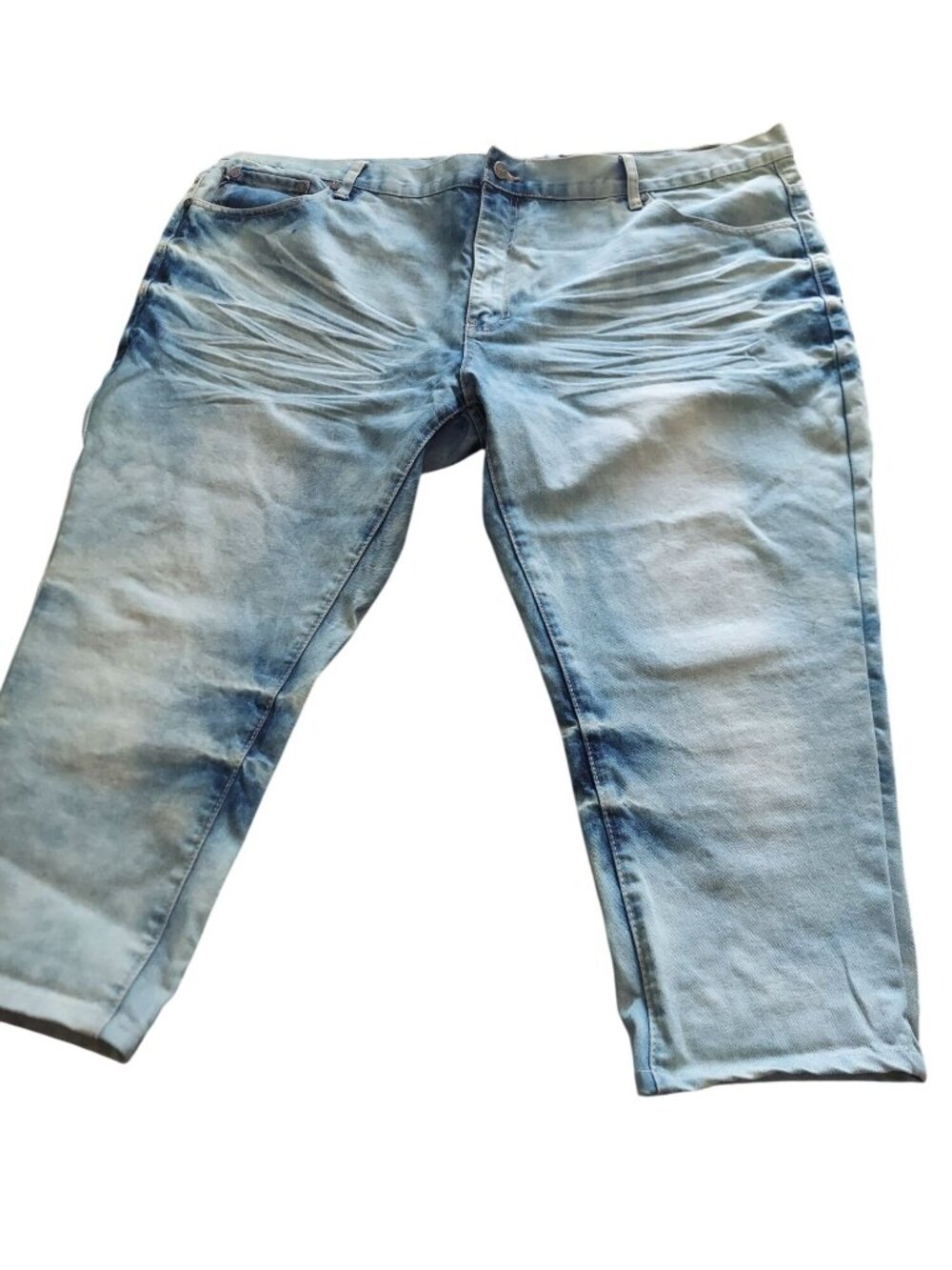 Maxi Milian Mens Light Wash Denim Jean Shorts 48/32 Relaxed Fit 1465